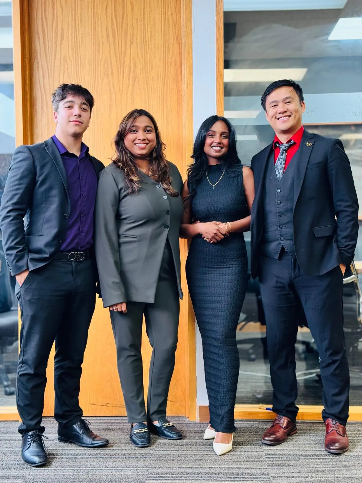 Professional business meeting in modern office